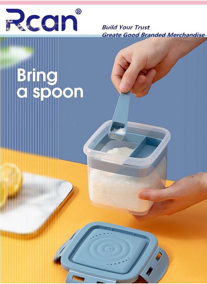 Baby Formula Milk Powder Container Portable Rice Flour Storage Box with Spoon Dispenser Moisture Proof Sealed Jar BPA-Free 600ML