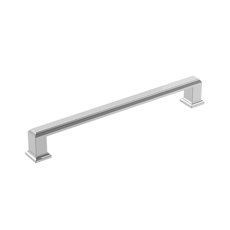 Amerock | Cabinet Pull | Polished Chrome | 7-9/16 Inch (192 Mm) Center-To-Center | Appoint | 1 Pack | Drawer Pull | Cabinet Handle | Cabinet Hardware - Image 1