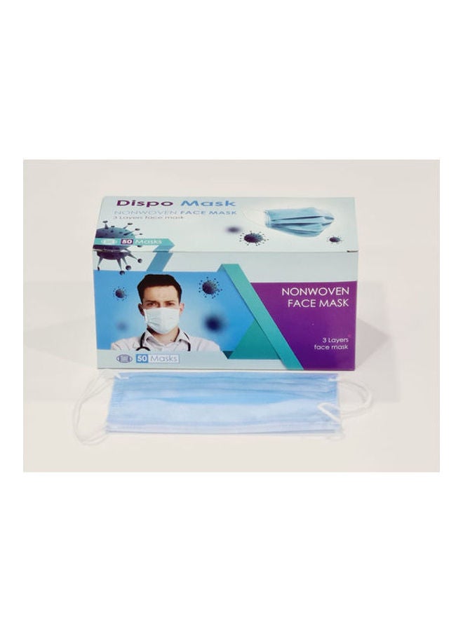 NIBEMINENT Dispo Face Mask Adult Nasal Support 50 Pieces