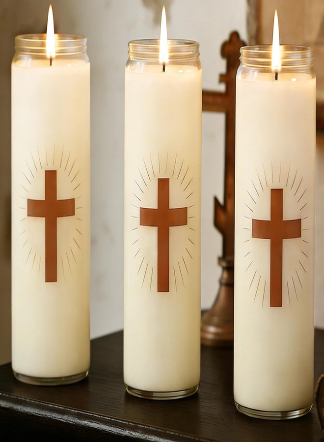MOSROAD 3 Packs Soy Prayer Candles - Image 1