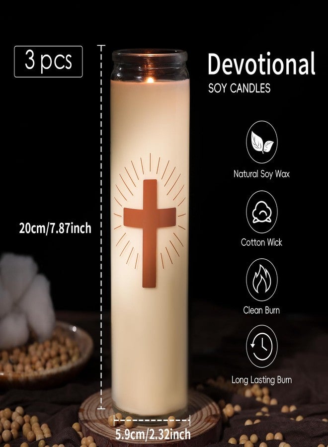 MOSROAD 3 Packs Soy Prayer Candles - Image 4