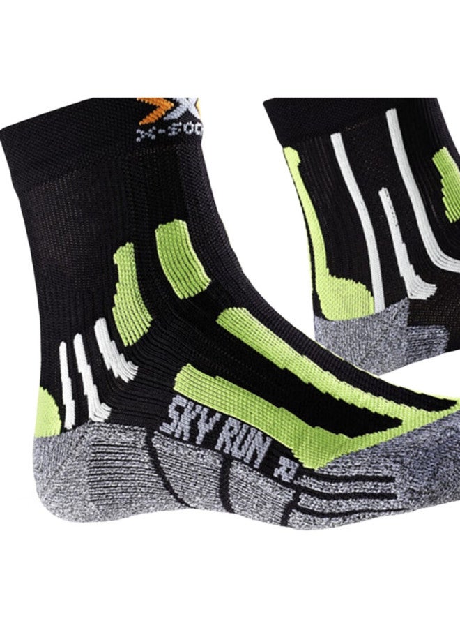 XBIONIC Men'S And Women'S Marathon Silver Stockings V2.0 B203 Black/Fluorescent Green/Gray 22.5Cm-24(35-38) - Image 2