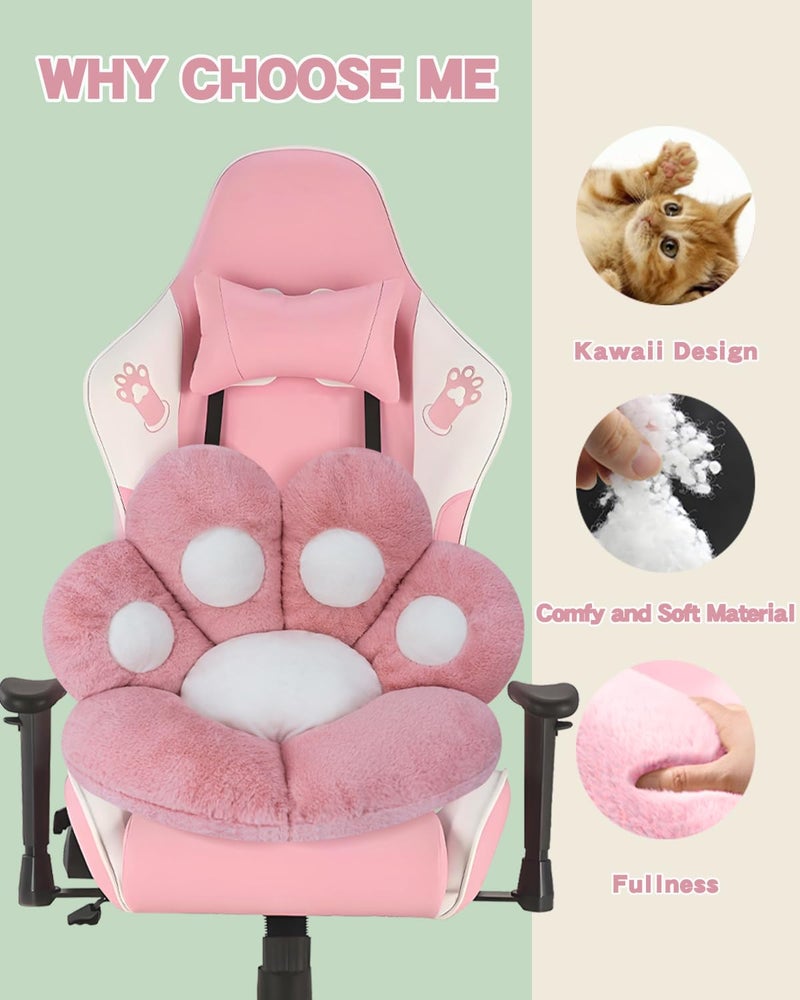 MOONBEEKI Cat Paw Cushion Lazy Sofa Seat Cushion Cute Seat Pad for Health Building Pink 235 X 275 - Image 4