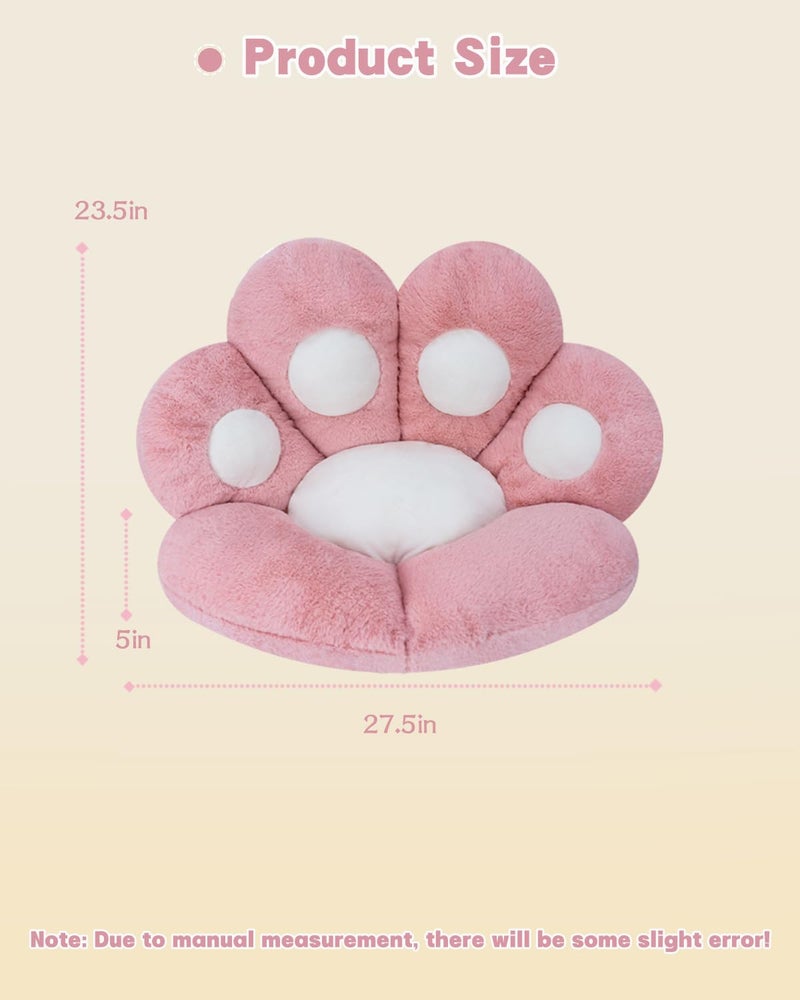 MOONBEEKI Cat Paw Cushion Lazy Sofa Seat Cushion Cute Seat Pad for Health Building Pink 235 X 275 - Image 3