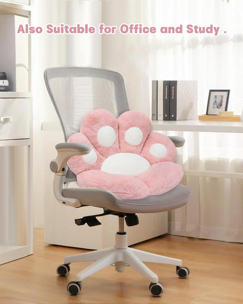 MOONBEEKI Cat Paw Cushion Lazy Sofa Seat Cushion Cute Seat Pad for Health Building Pink 235 X 275 - Image 5