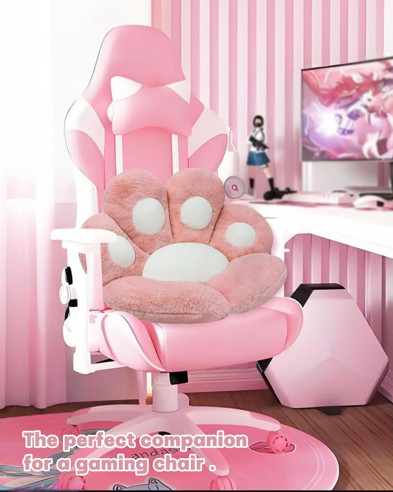 MOONBEEKI Cat Paw Cushion Lazy Sofa Seat Cushion Cute Seat Pad for Health Building Pink 235 X 275 - Image 2