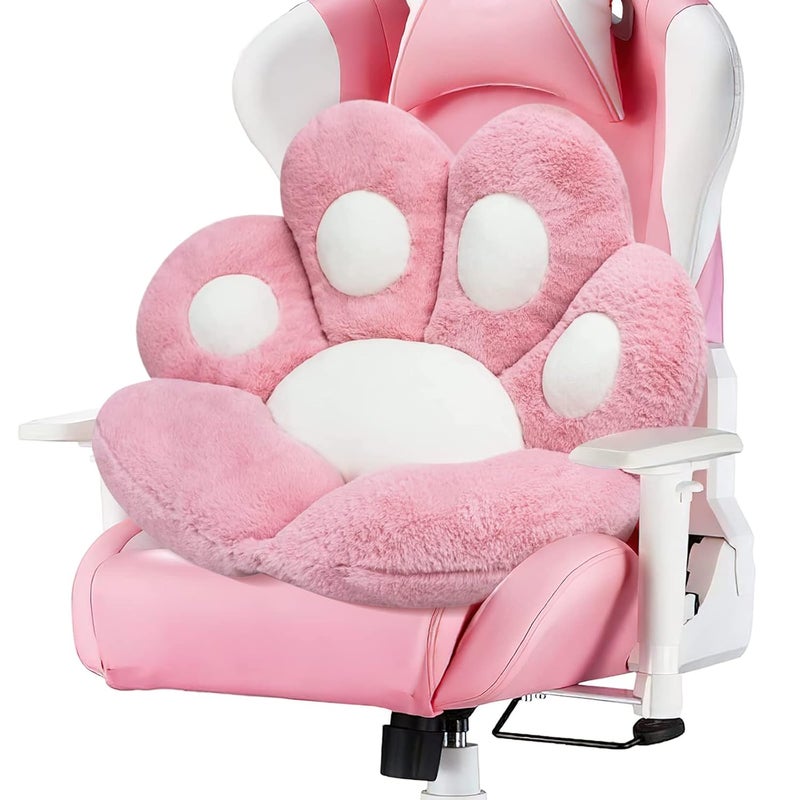 MOONBEEKI Cat Paw Cushion Lazy Sofa Seat Cushion Cute Seat Pad for Health Building Pink 235 X 275 - Image 1