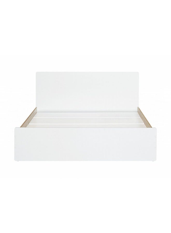 DANUBE HOME سرير كيندر 160x200 كوين | تصميم حديث مزدوج خشبي مصنوع في ماليزيا - أبيض وبلوط سونوما - Image 5