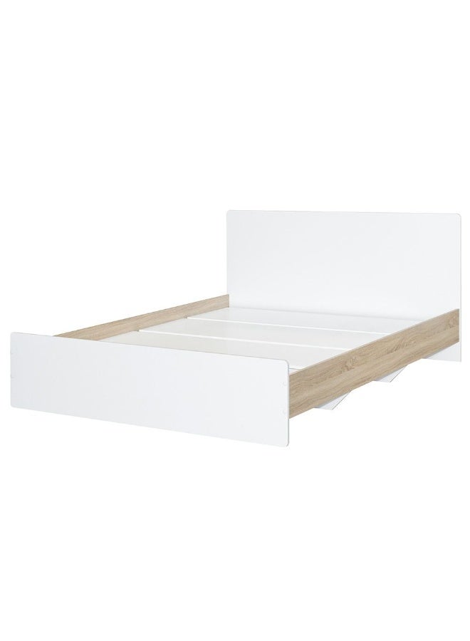 DANUBE HOME سرير كيندر 160x200 كوين | تصميم حديث مزدوج خشبي مصنوع في ماليزيا - أبيض وبلوط سونوما - Image 2