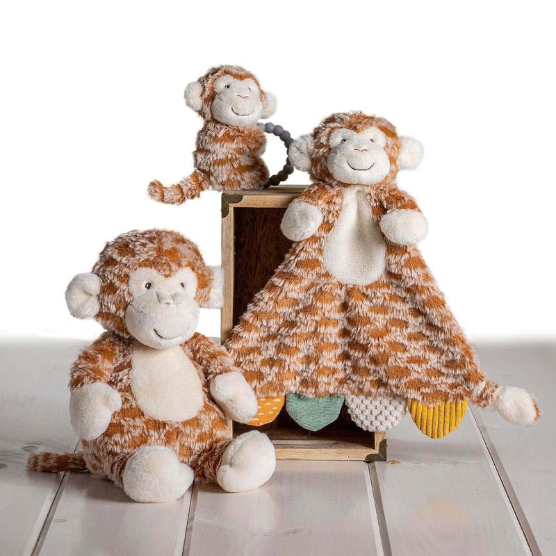 Mary Meyer Soft Baby Rattle with Soothing Teether Ring 6Inches Afrique Monkey - Image 2