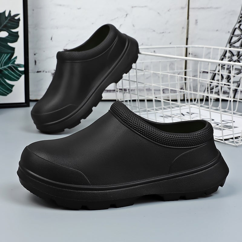 Chef Shoes Men'S Spring Kitchen Men'S Shoes Black Thick Sole Men'S Lazy Slip-On Work Shoes - Image 5