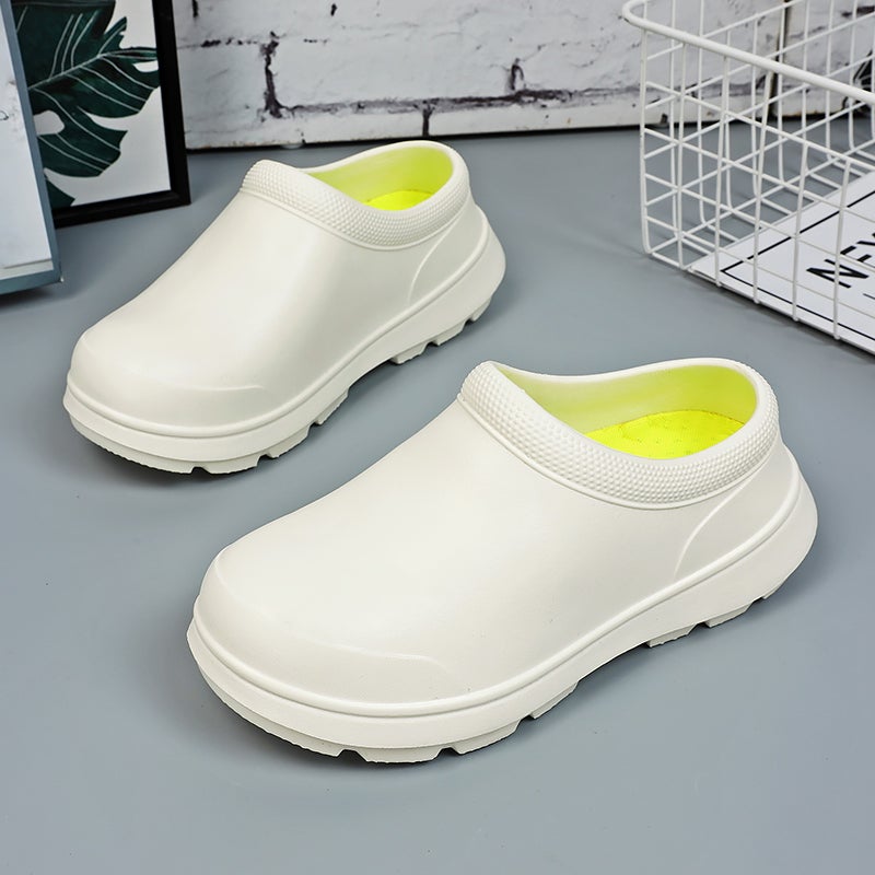 Chef Shoes Men'S Spring Kitchen Men'S Shoes Black Thick Sole Men'S Lazy Slip-On Work Shoes - Image 4