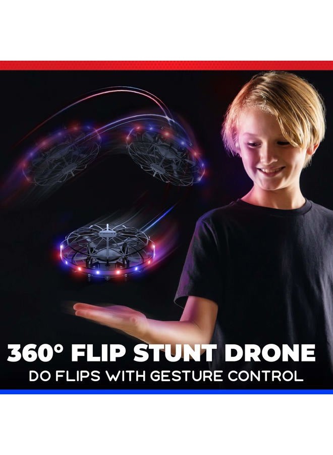 Force1 Scoot LED Hand Operated Drone for Kids or Adults - Hands Free Motion Sensor Mini Drones, Easy Indoor Flying Orb Ball Small UFO Toy for Boys and Girls (Red/Blue) - Image 4