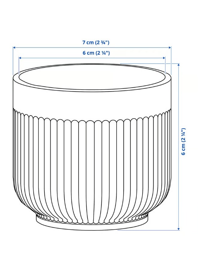 Black Plant Pot – Indoor & Outdoor Decorative Mini Flower Pot, Durable and Stylish, 6 cm Diameter - Image 4