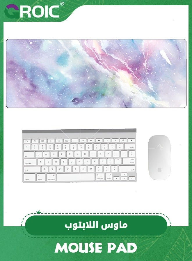 GROIC Mouse Pad,800*300mm Large Gaming Pad Durable Extended Computer Water-Resistant Thick Writing Pads with Non-Slip Rubber Base for Office  - Image 1