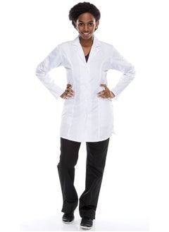 Meridian Meridian's Contoured Feminine Lab Coat - Elevate your professional image with precision-fit, modern design for the modern professional woman in healthcare, laboratories, and medical settings.  - Image 1