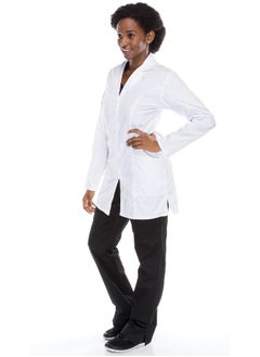 Meridian Meridian's Contoured Feminine Lab Coat - Elevate your professional image with precision-fit, modern design for the modern professional woman in healthcare, laboratories, and medical settings.  - Image 3