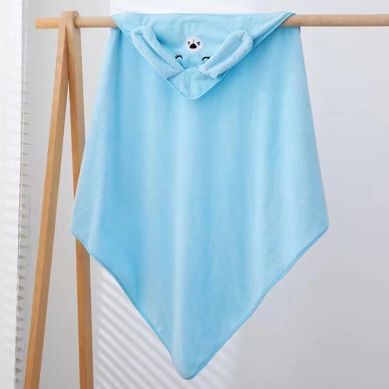 Baby Blanket Absorbent Newborn Children'S Class A Bathrobe Thickened Wrap Cartoon Hooded Bath Towel Cloak - Image 1
