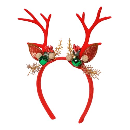 Radhu & Kabby Headband Christmas Reindeer | Festive Antler Design with Bells & Glitter | Soft, Lightweight & Comfortable Hairband for Women, Girls & Kids | Multi |Pack of 1 - Image 5