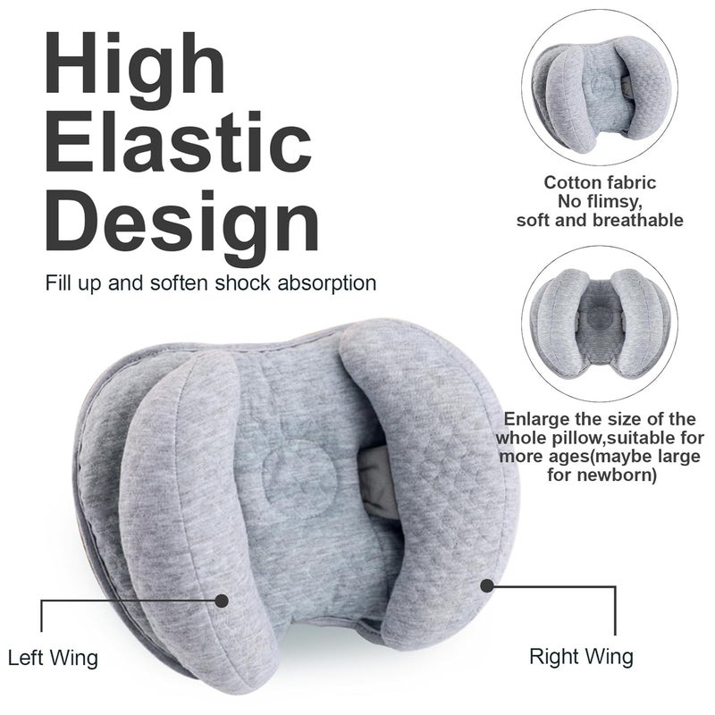 KAKIBLIN Baby Support Pillow Head and Neck SupportBanana Neck Pillow for Baby Travel Pillow for Stroller Neck Support Adjustable Head Pillow for Kids Toddler - Image 5