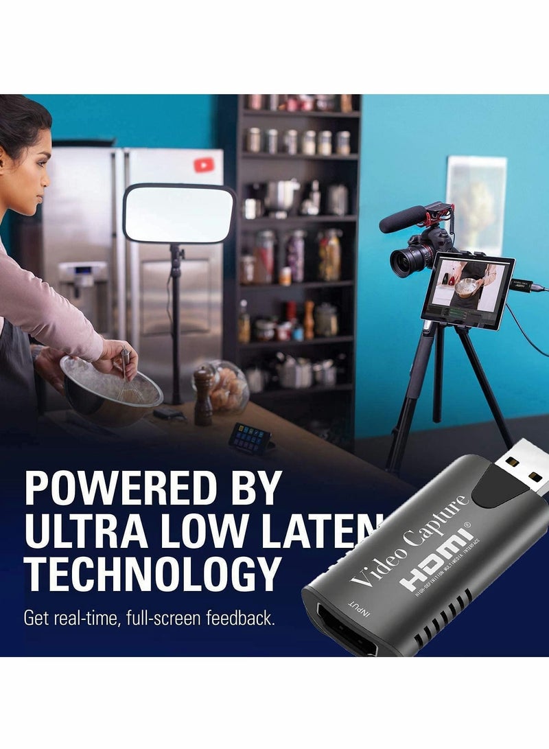 4K HDMI Video Capture Card, HDMI to USB 3.0 Record Capture Device, 1080P 60FPS Record Capture Device Adapter - Image 3