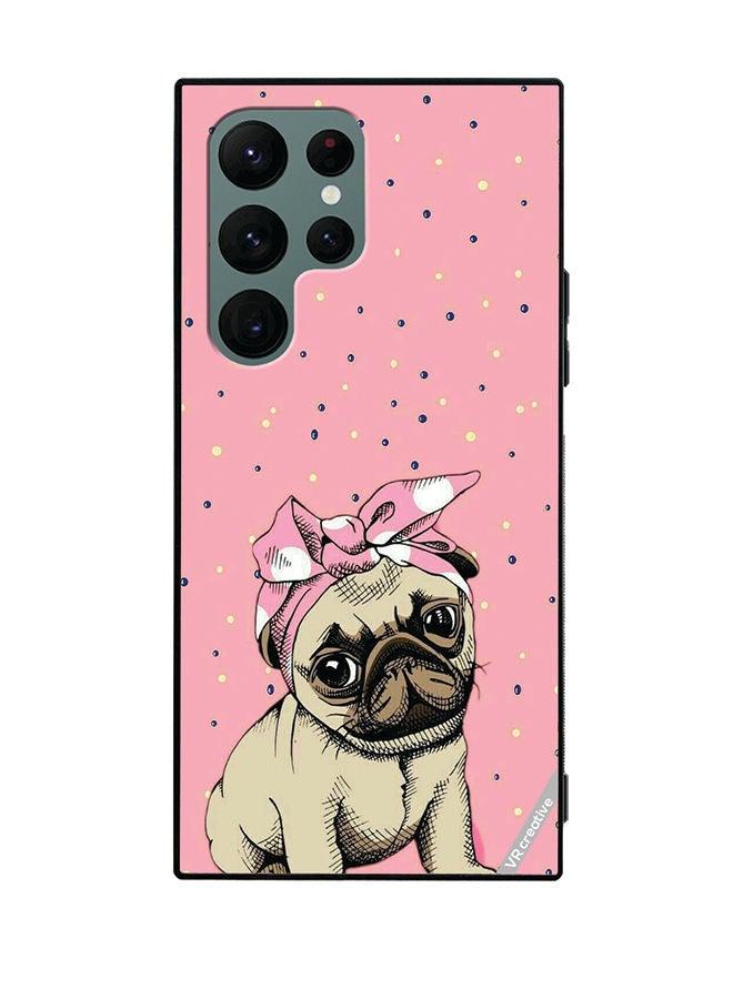VR CREATIVE Protective Case Cover For Samsung Galaxy S22 Ultra 5G Dog Design Multicolour - Image 1