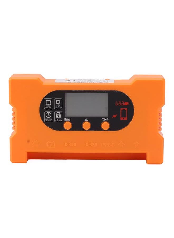 Thoraya Solar Charge Controller Dual USB Type C Fast Charge Solar Charge Discharge Controller for 12V 24V Battery Charging 70A  - Image 1