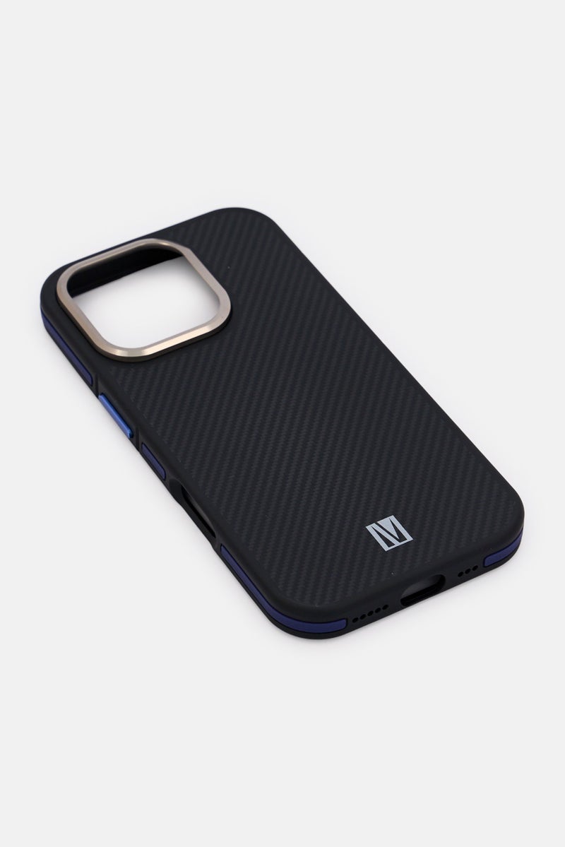 LEVELO iPhone 16 Pro Ox Carbon Protective Case, Black - Image 4