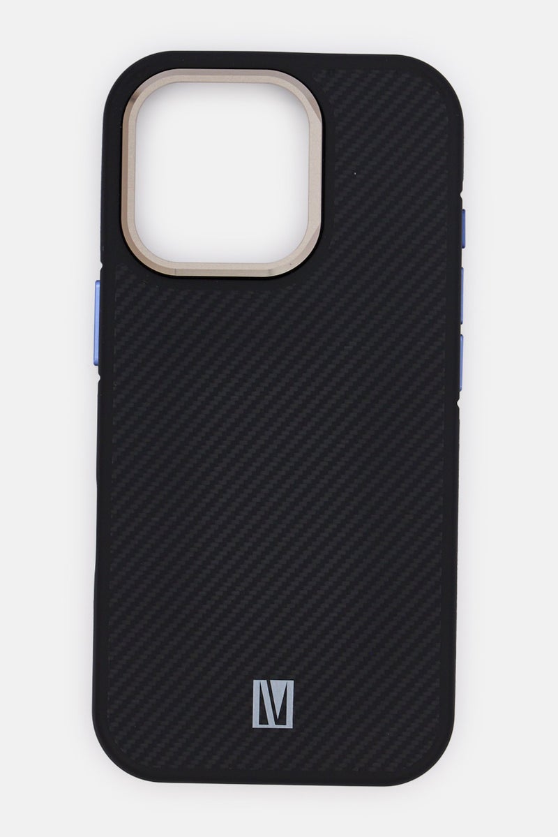 LEVELO iPhone 16 Pro Ox Carbon Protective Case, Black - Image 1