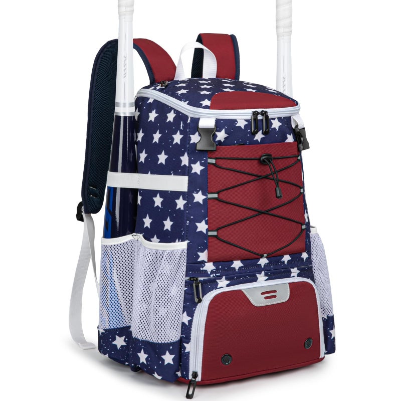 KAVIGOR Baseball Bag for Youth and Adult, Softball Backpack 40L Large Capacity, Bat Backpack with Shoes Compartment and Hidden Helmet Holder - Image 1