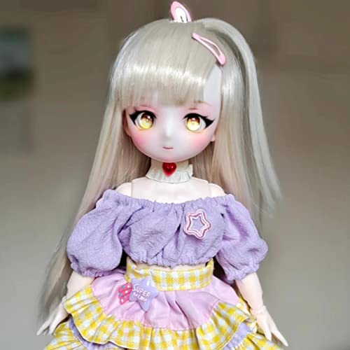 bositigo Pretty Anime Design BJD Dolls 1/6 11.8 Inch Ball Jointed Doll DIY Toys with Clothes Outfit Shoes Wig Hair Makeup,Best Birthday Gift for Princess Girls Kids Children - Diana - Image 2