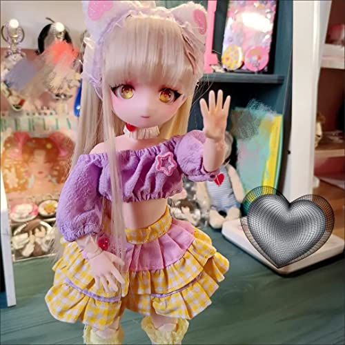 bositigo Pretty Anime Design BJD Dolls 1/6 11.8 Inch Ball Jointed Doll DIY Toys with Clothes Outfit Shoes Wig Hair Makeup,Best Birthday Gift for Princess Girls Kids Children - Diana - Image 4