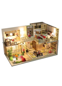 Flever Flever Dollhouse Miniature DIY House Kit with Japanese Style, Creative Room with Furniture for Romantic Valentine's Gift (Quiet and Elegant Residence)  - Image 1
