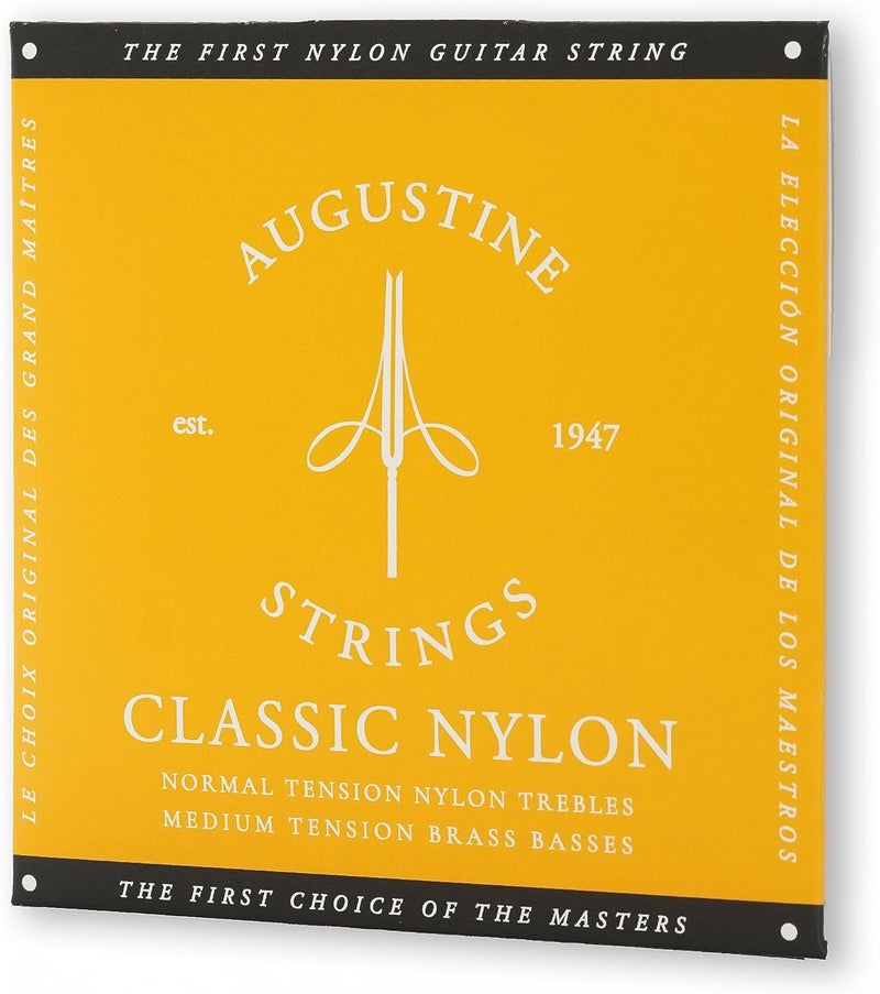 Augustine Strings Classic Gold - Medium Tension Classical Guitar Strings - The Original Nylon String - 1 Set - Image 3
