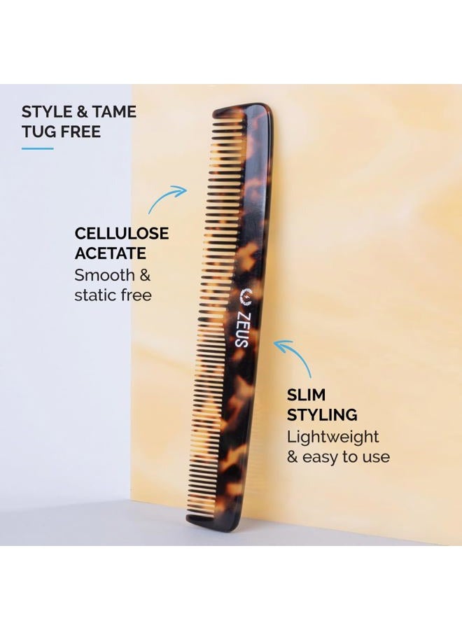 Zeus مشط اللحية والشارب للرجال، مشط شعر مقطوع يدويًا لفك التشابك وتصفيف اللحية (تقليدي) V11 - Image 2