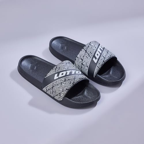 Lotto Men Midway GFX Black Slides - Image 2