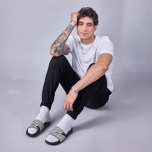 Lotto Men Midway GFX Black Slides - Image 4