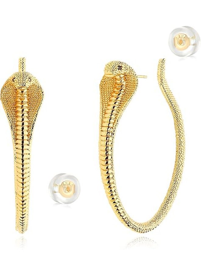 Mevecco Women Huggie Hoop Earrings Gold Ear Stud Cuff 14K Gold Filled Small Boho Beach Simple Delicate Handmade Hypoallergenic Jewelry Gift - Image 1