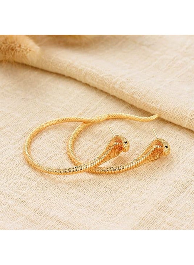 Mevecco Women Huggie Hoop Earrings Gold Ear Stud Cuff 14K Gold Filled Small Boho Beach Simple Delicate Handmade Hypoallergenic Jewelry Gift - Image 5