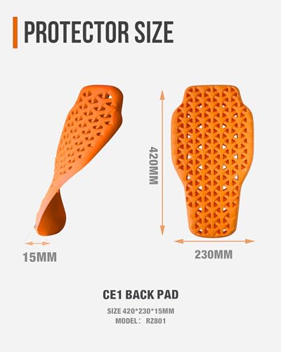 BORLENI وسادة حماية ظهر بورليني CE المستوى 1 درع حماية الظهر واقي ظهر دراجة نارية بديل لسترات الجسم الرياضية للنساء والرجال - Image 2