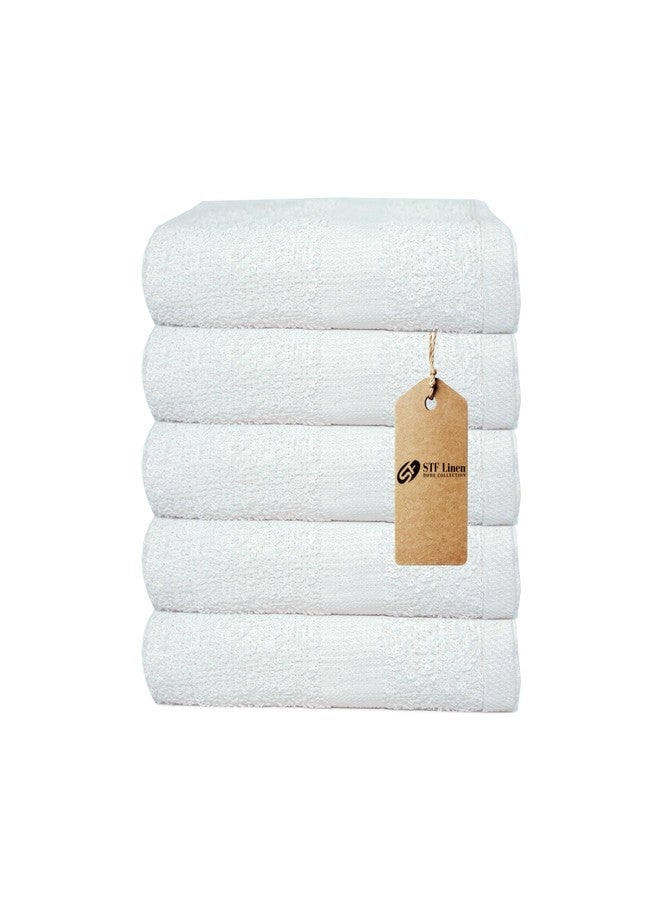 STF Linen (Pack of 12 White Bath Towels Bulk 20x40 Inches -100% Cotton Economy Cheap Bath Towels for Commercial Uses, Gym, Salon, Spa & Hair - Quick Drying -Bath Towel Sets Bulk - Image 2