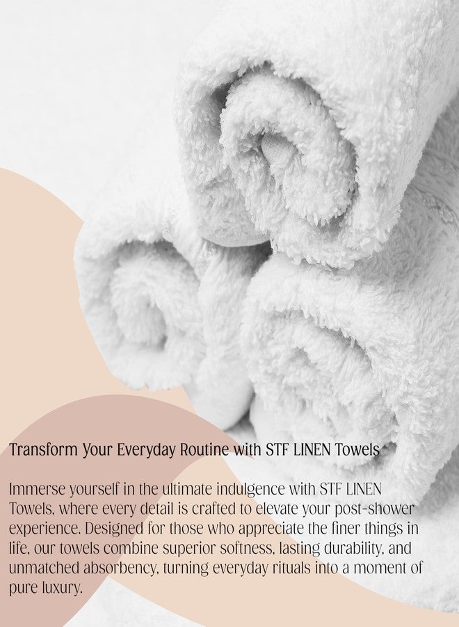 STF Linen (Pack of 12 White Bath Towels Bulk 20x40 Inches -100% Cotton Economy Cheap Bath Towels for Commercial Uses, Gym, Salon, Spa & Hair - Quick Drying -Bath Towel Sets Bulk - Image 5