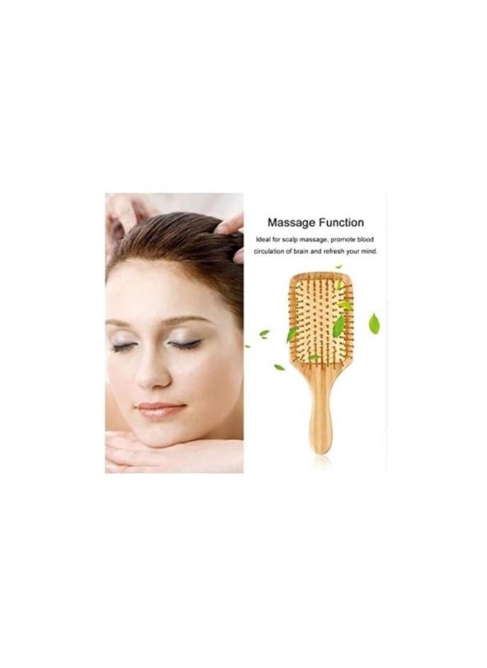 BLOOMING TIME 1Pc Wooden Hair Massage Comb Keratin Care Beige  - Image 5