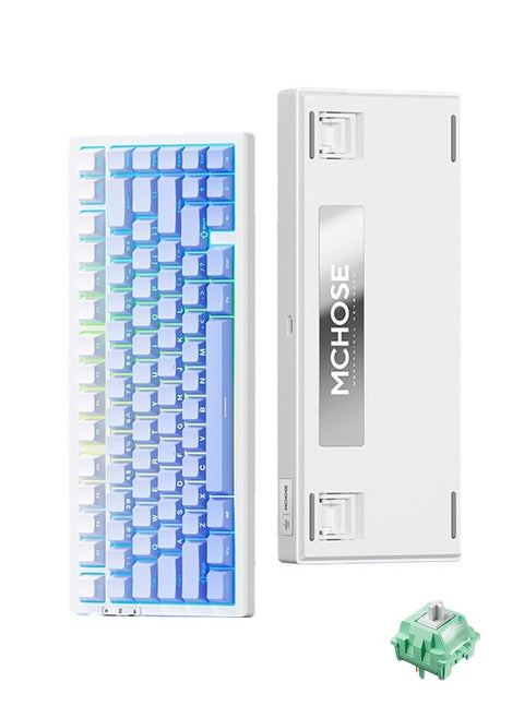 G75 Pro Mechanical Keyboard Spindle 75% Hot Swappable Gaming Keyboard Bluetooth/Wireless/USB-C