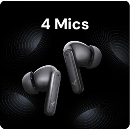KDM – W1 Movepods Truly Wireless in Ear Earbuds with 45hrs Playtime, Smart Charging case, 4 Calling Mics, ENC, Low Latency, Buds TWS, Black - Image 4