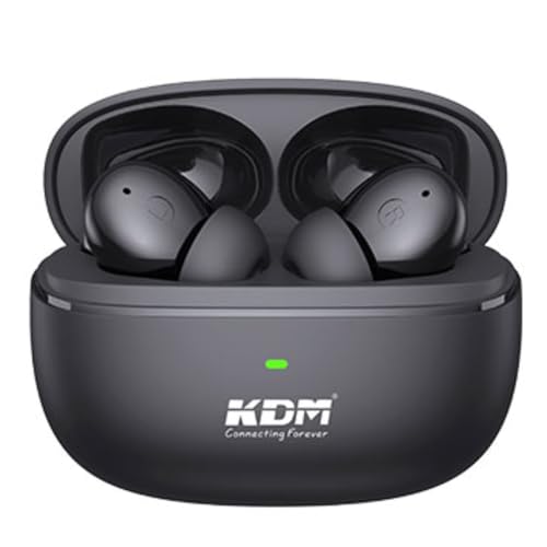 KDM – W1 Movepods Truly Wireless in Ear Earbuds with 45hrs Playtime, Smart Charging case, 4 Calling Mics, ENC, Low Latency, Buds TWS, Black - Image 2