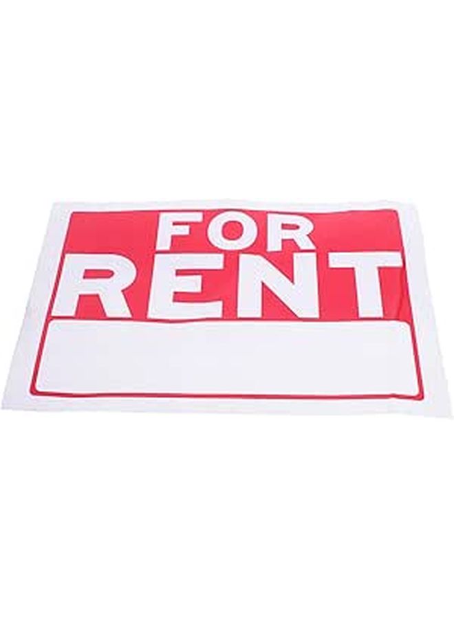 Rent Sticker Vinyl Decal Waterproof Apartment Rental Wall Sign Label Sheets for Houses Cars Sturdy Outdoor Rental Information - Image 1