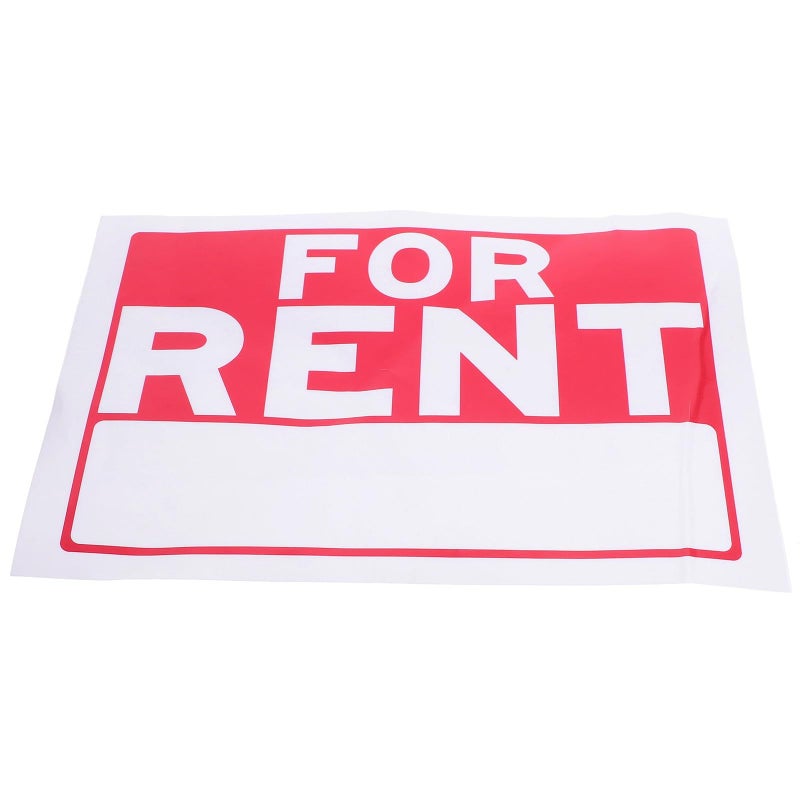 Rent Sticker Vinyl Decal Waterproof Apartment Rental Wall Sign Label Sheets for Houses Cars Sturdy Outdoor Rental Information - Image 2