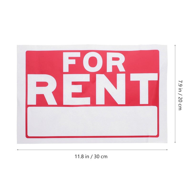 Rent Sticker Vinyl Decal Waterproof Apartment Rental Wall Sign Label Sheets for Houses Cars Sturdy Outdoor Rental Information - Image 3