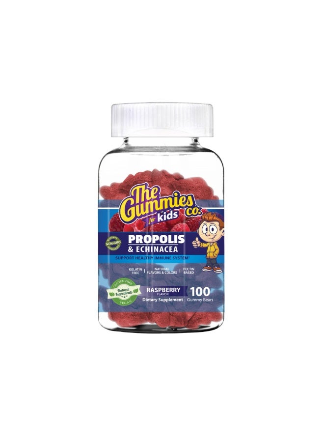 عام حلوى البروبوليس والإشنسا للأطفال من شركة ذا غاميز كو - بنكهة التوت، 100 قطعة حلوى - Image 1